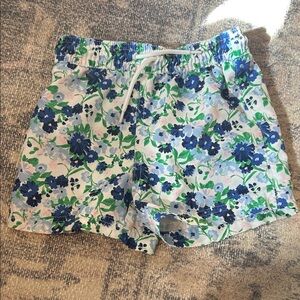 Janie and Jack Blue Floral bathing suit